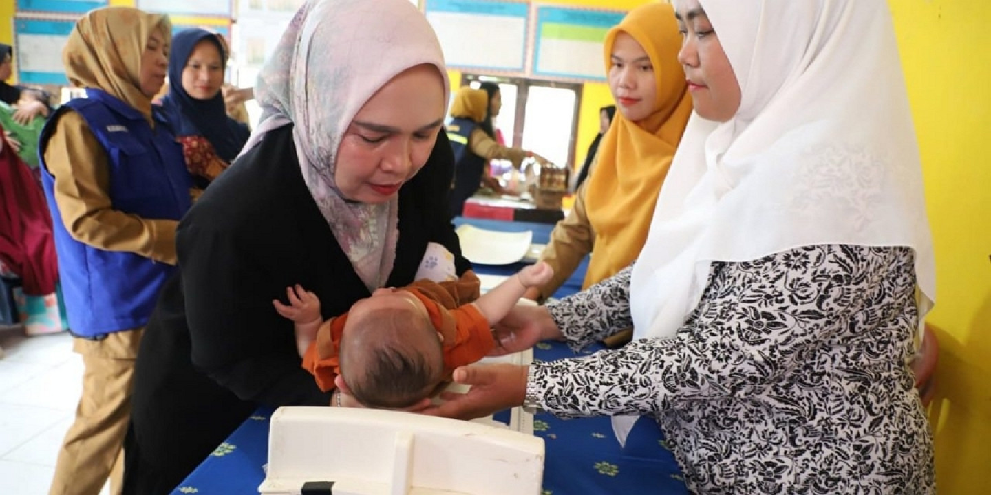 Ketua Tim Pembina Posyandu Partinia Tinjau Posyandu dan Serap Aspirasi Warga Pekon Bahway