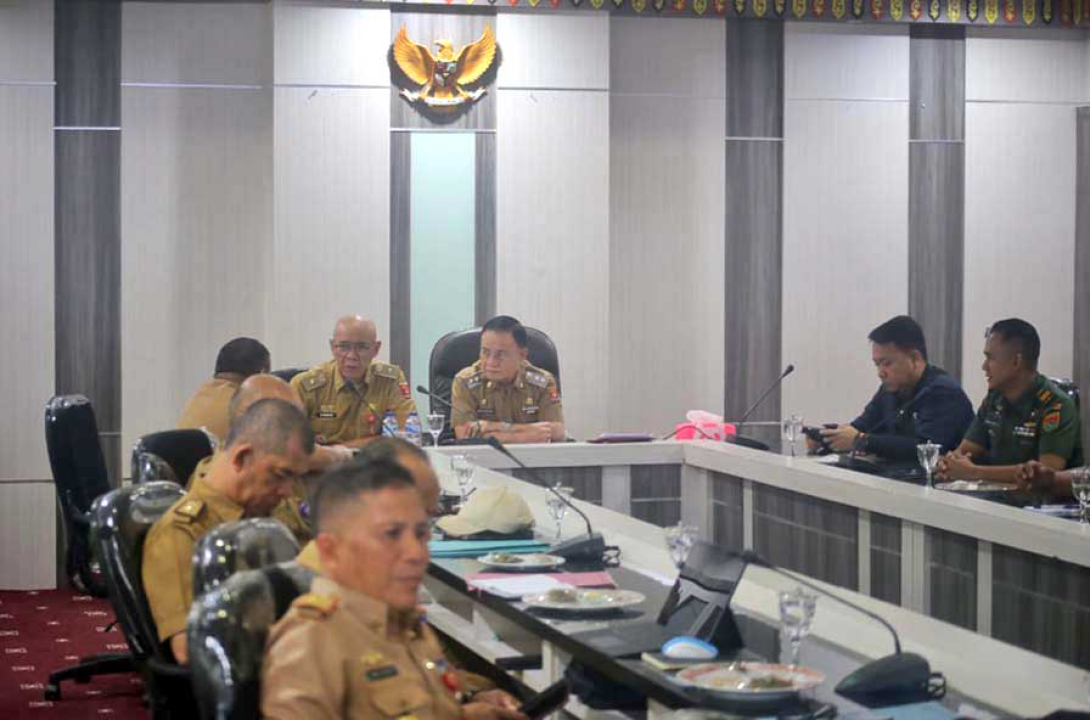 Mad Hasnurin Rakor Pengendalian Inflasi Bersama Kemendagri Secara Virtual