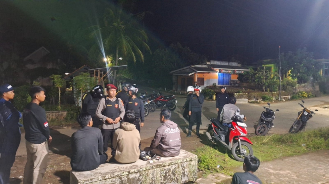 Tim Patroli Perintis Presisi Polres Tanggamus Sisir Wilayah Sumberejo Antisipasi C3 dan Balap Liar
