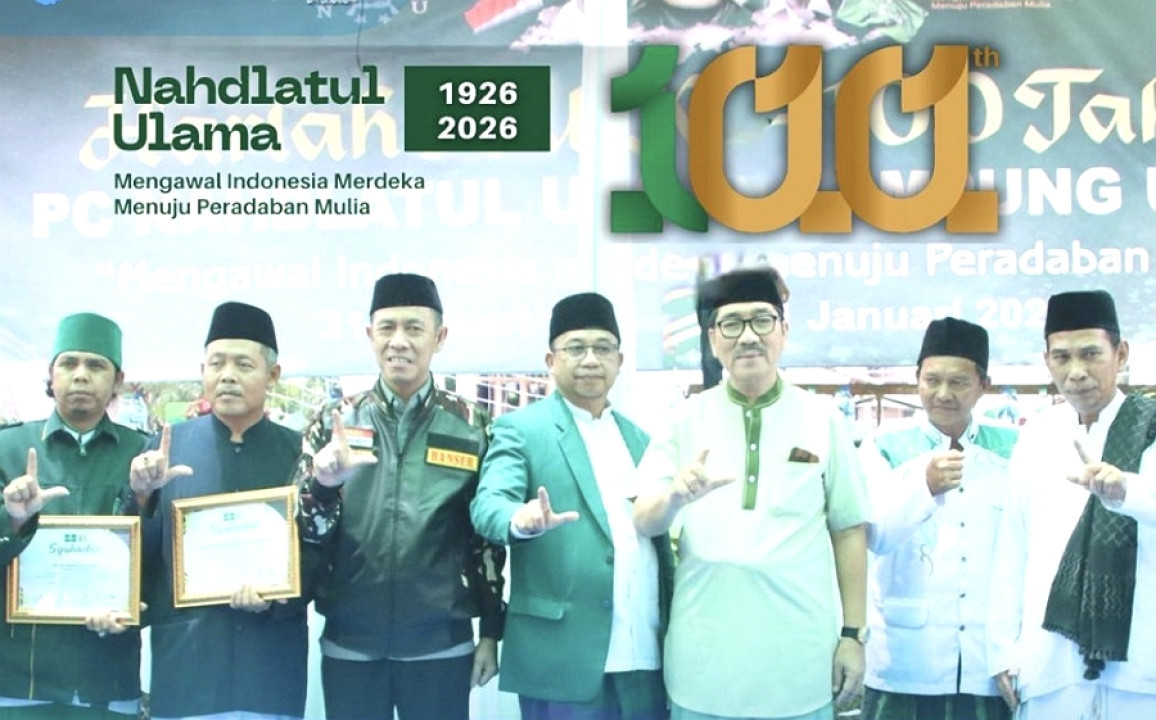 Bupati dan Wakil Bupati  Lampung Utara Hadiri Harlah NU