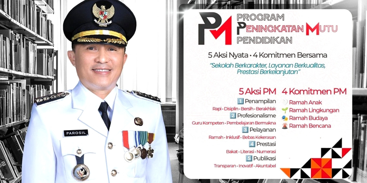 Bupati Parosil: Program 5 Aksi PM dan 4 Komitmen PM Fondasi Peningkatan Kualitas Pendidikan
