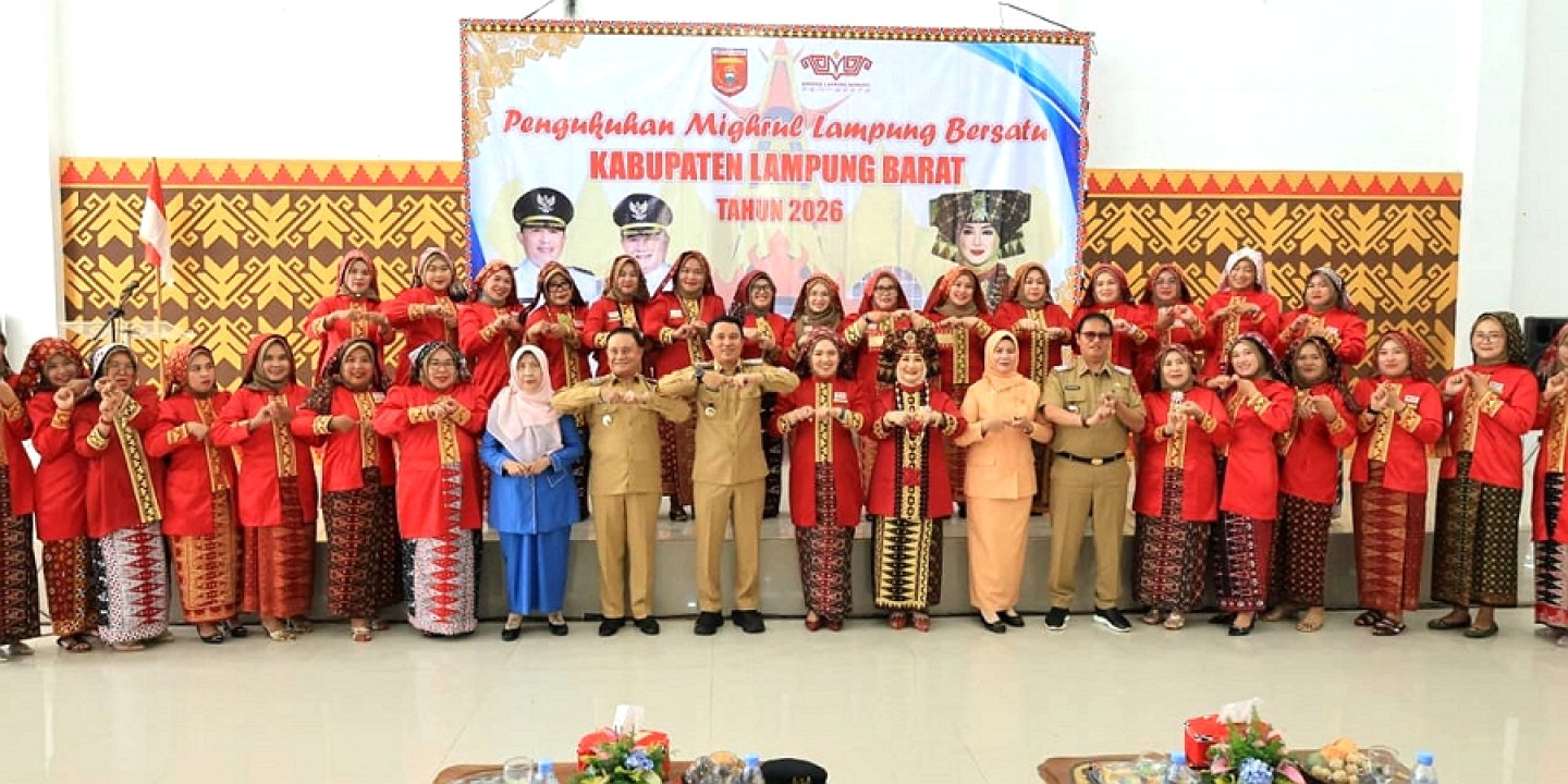 Mighrul Lampung Bersatu Kabupaten Lampung Barat Dikukuhkan