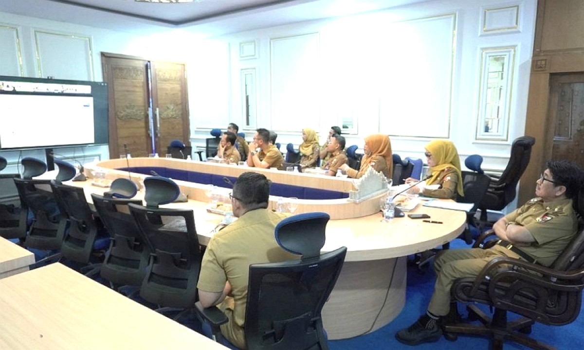 Bupati Lampura Ikut Rapat Virtual dengan DPR RI, Bahas PPPK dan Belanja Pegawai