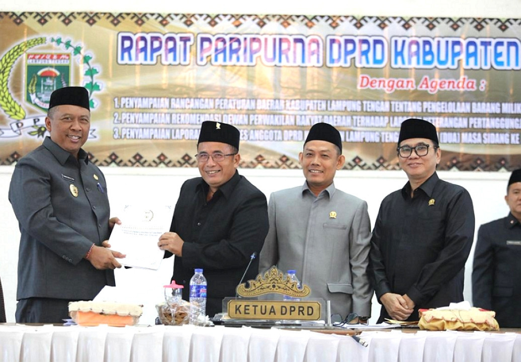 Rapat Paripurna DPRD Lamteng Bahas Pengelolaan Aset hingga Aspirasi Masyarakat