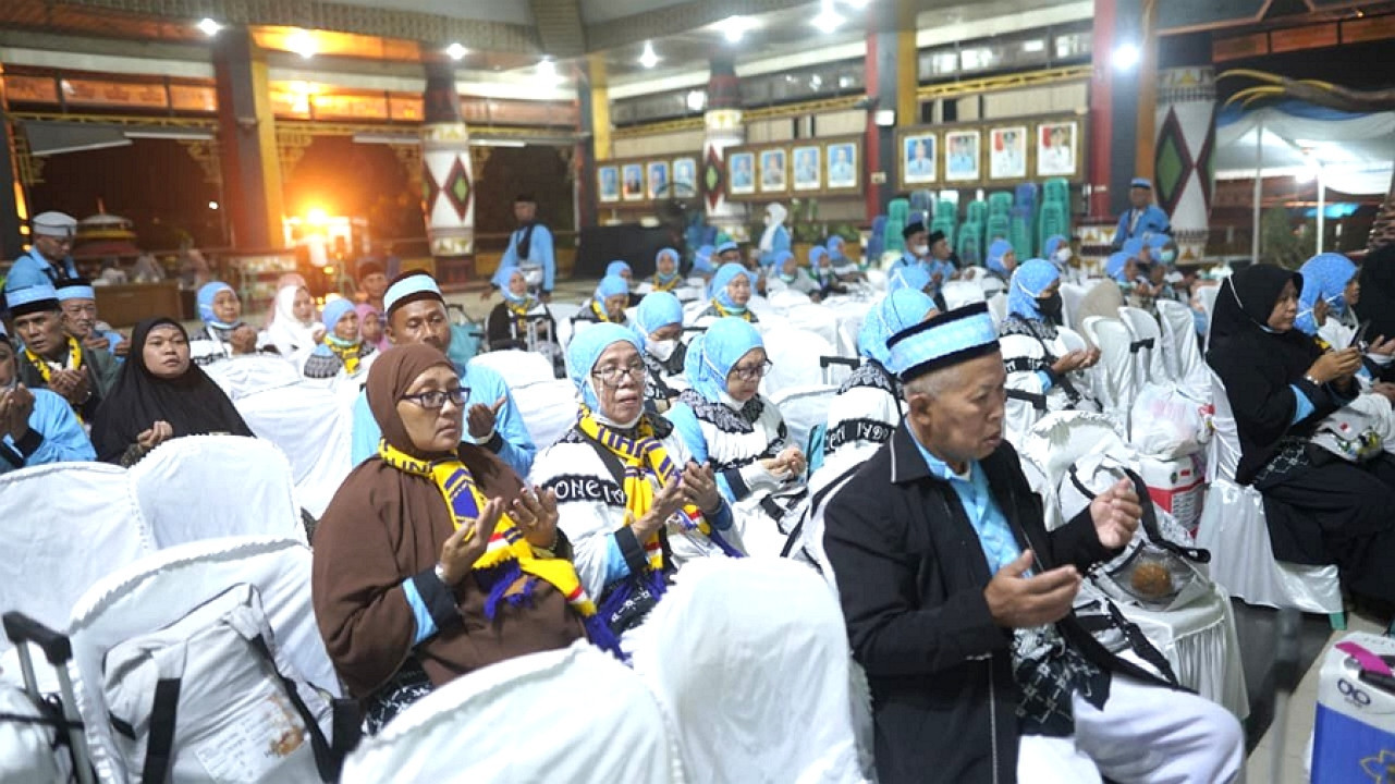Pemkab Lamteng Sambut Kepulangan Jamaah Haji Kloter 9 Tahun 2026