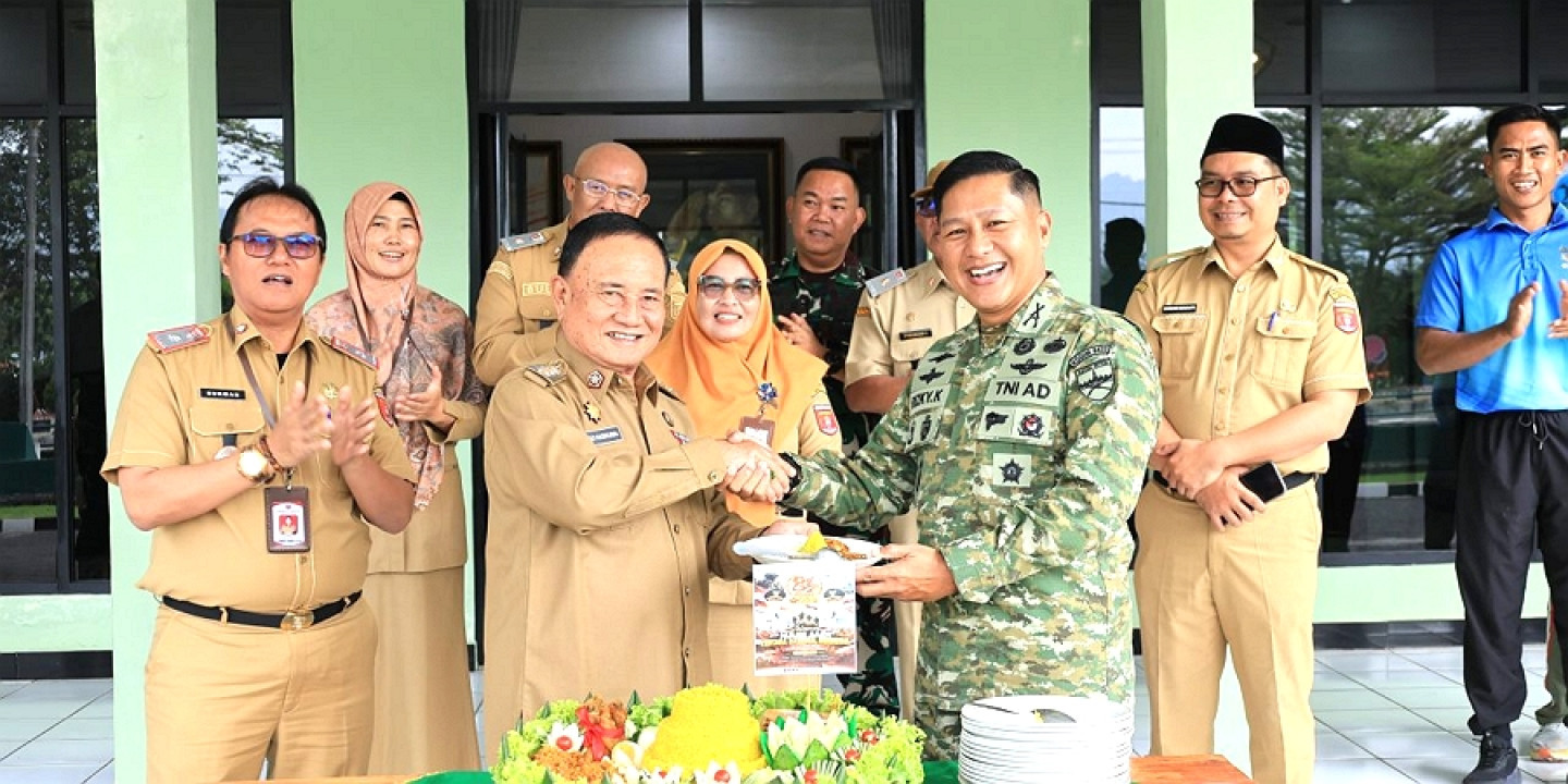 HUT ke-81 TNI, Wabup Lampung Barat Silaturahmi ke Kodim 0422/LB