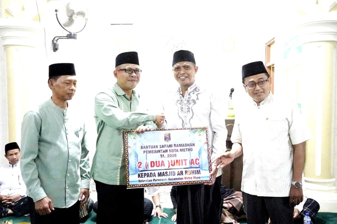 Pemkot Metro Silahturahmi Lewat Safari Ramadhan di Masjid Ar-Rahim Purwoasri