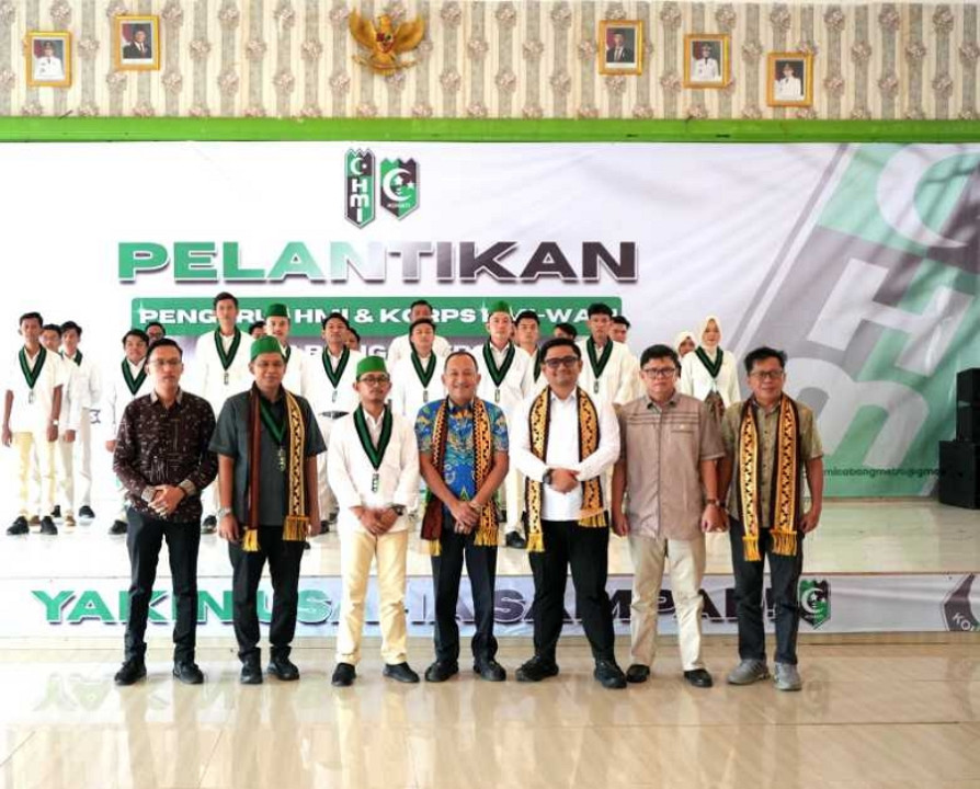 Wakil Wali Kota Metro Apresiasi Pelantikan Pengurus HMI Cabang Metro Masa Bakti 2025-2026