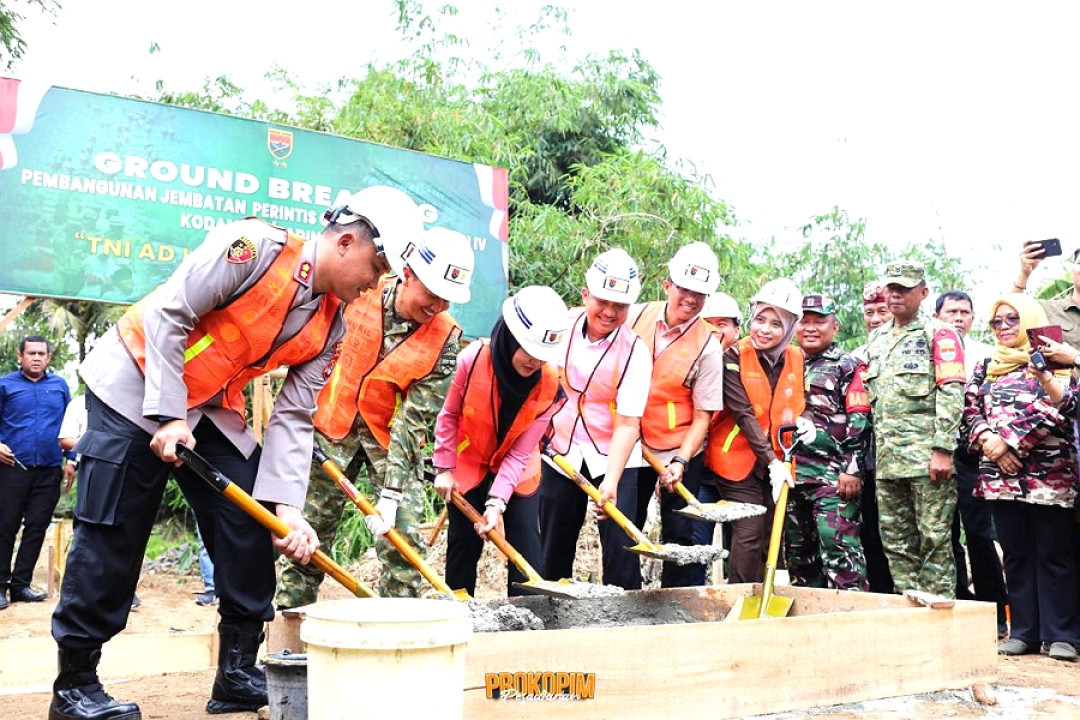Ground Breaking Jembatan Perintis Garuda Perkuat Akses dan Konektivitas Masyarakat Desa Sukaraja