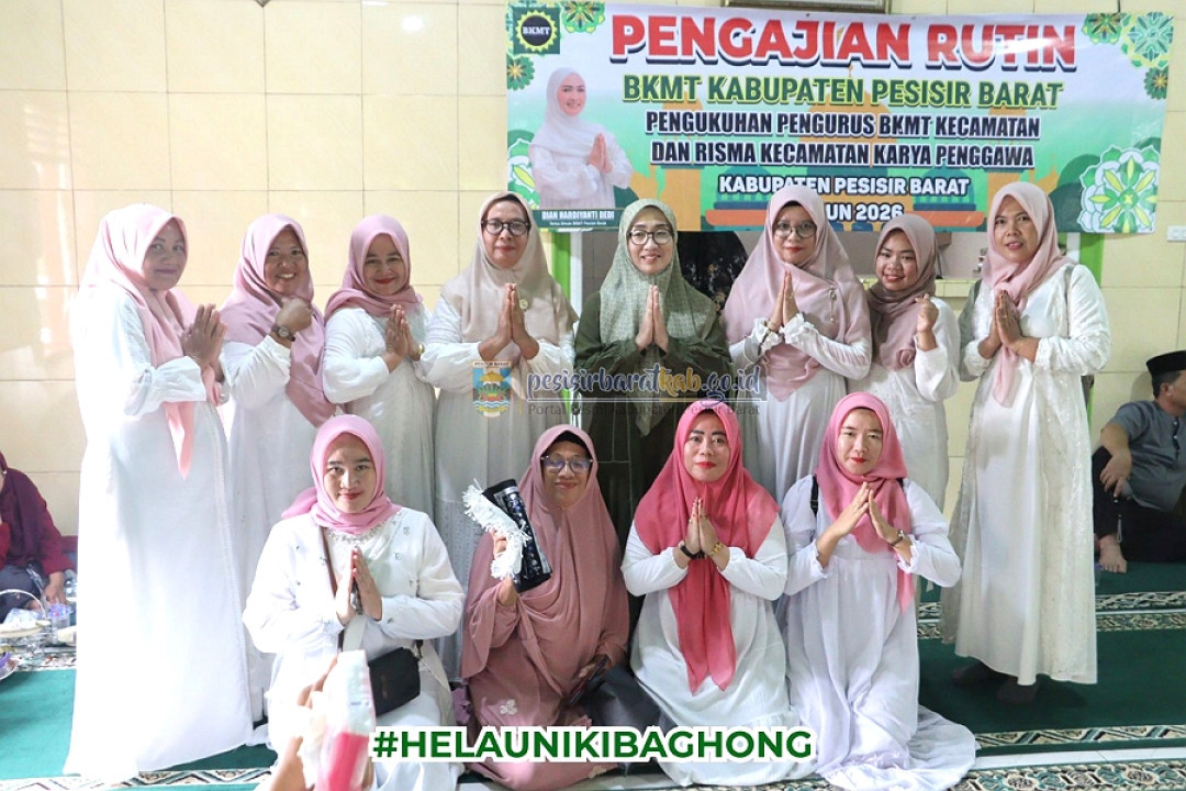 BKMT Pesisir Barat Gelar Pengajian Rutin di Pekon Way Sindi Utara