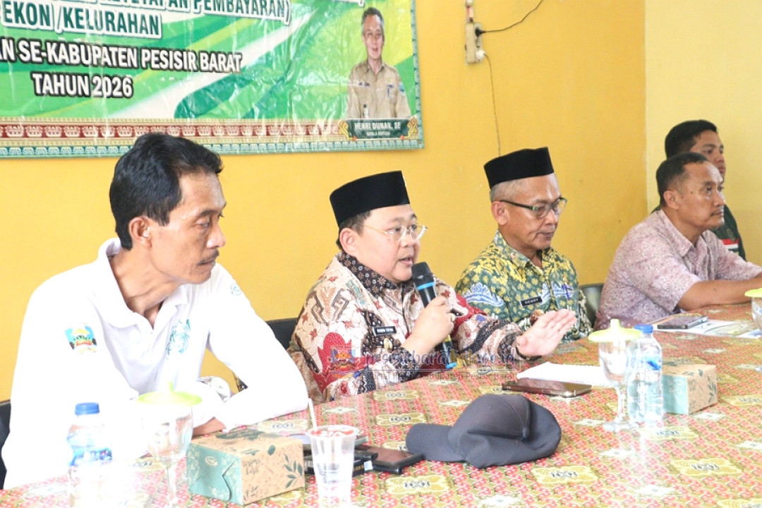 Wabup Irawan Topani Hadiri Penyerahan SPPT Pajak Tahun 2026 di Pesisir Utara