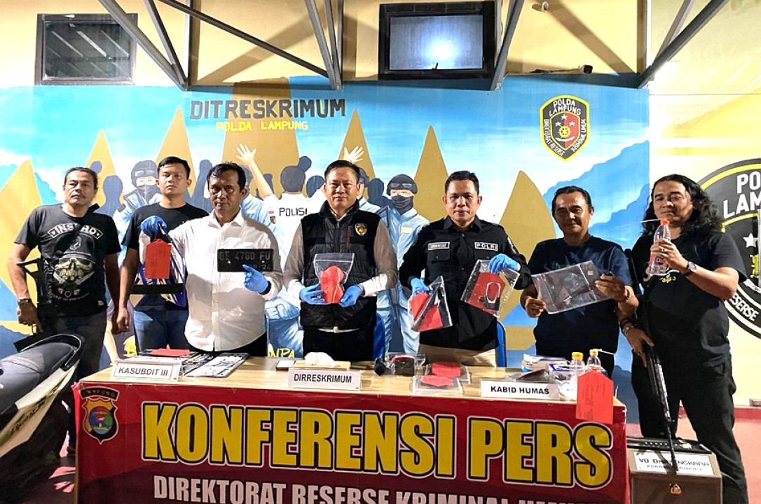 Polda Lampung Ungkap Pelaku Curanmor Beraksi di Delapan TKP