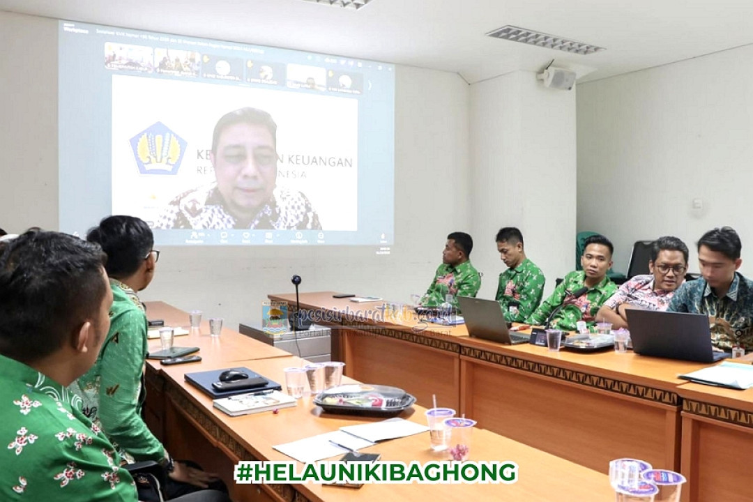 Pemkab Pesisir Barat Ikuti Sosialisasi Kebijakan Transfer Daerah Kemendagri