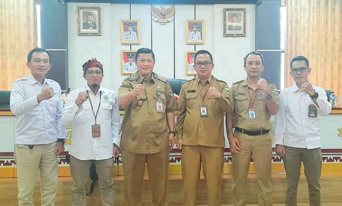 Delapan Kepala Pekon Kecamatan Pematang Sawa Hadiri Rapat Pembukaan Akses Jalan