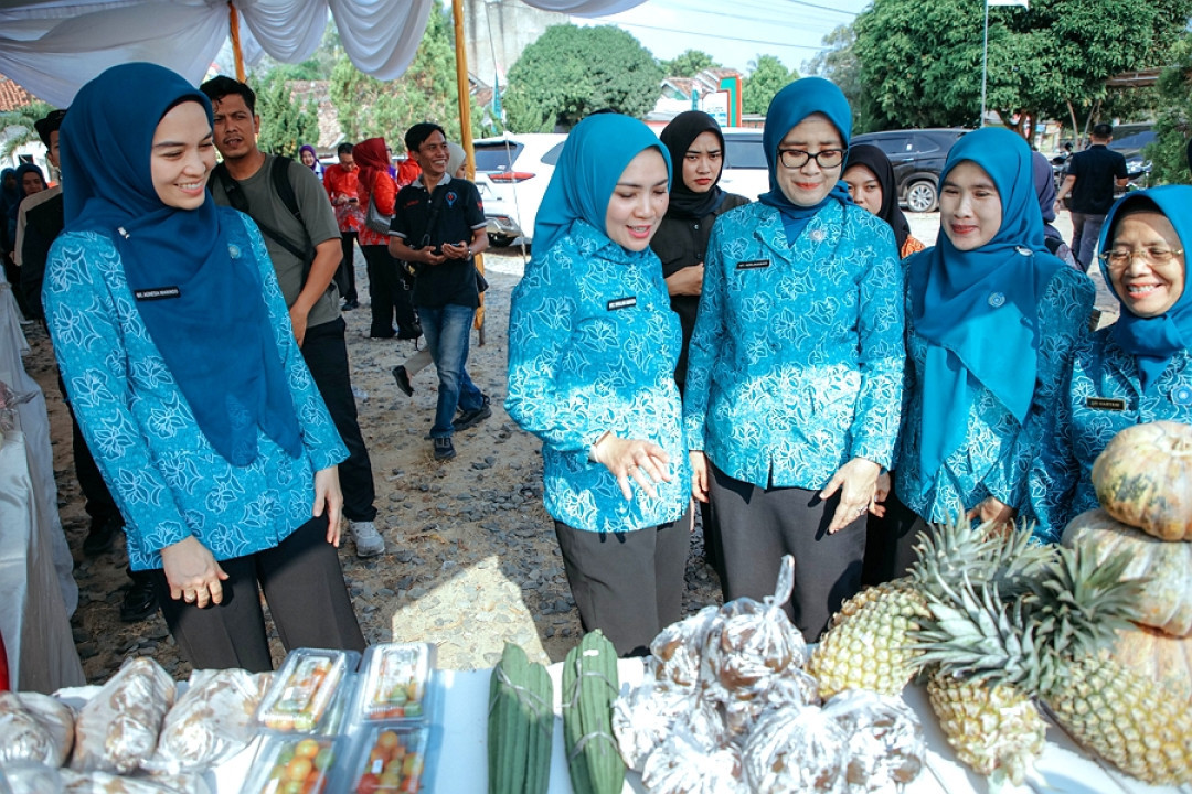 Ketua TP PKK Provinsi Lampung Canangkan Desa TAPIS di Desa Panca Tunggal Jaya