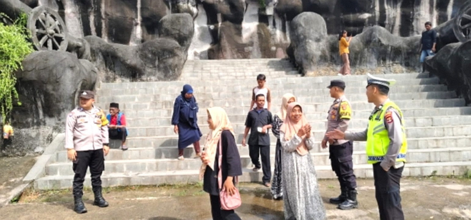 Polsek Tulang Bawang Tengah Intensifkan Patroli Ke Tempat Objek Wisata di Akhir Pekan
